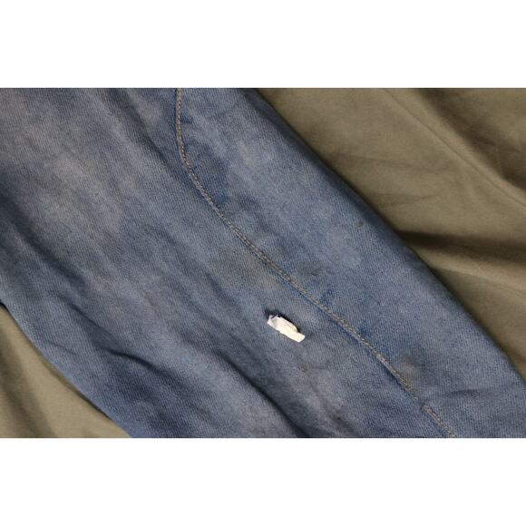 Vintage Calvin Klein Denim Jacket Women Medium Blue Tie Dye Blue Button Up - Picture 6 of 9